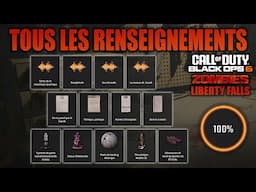 TOUS LES EMPLACEMENTS DES RENSEIGNEMENTS ZOMBIES SUR LIBERTY FALLS ! (BLACK OPS 6 ZOMBIE SECRET)