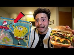 DO NOT ORDER KRABBY PATTY FROM SPONGEBOB SQUAREPANTS AT WENDY’S AT 3 AM!! (DISGUSTING)