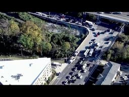 Smoke seen along bridge near Lenox Road and Buford Highway