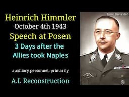 Heinrich Himmler in English speech at Posen - AI reconstruction