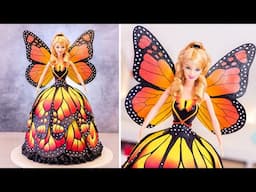 🦋 BUTTERFLY Barbie CAKE 🦋 Not easy, but so 𝓑𝓮𝓪𝓾𝓽𝓲𝓯𝓾𝓵 😍