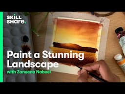 Paint a Stunning Watercolor Landscape (Beginner-Friendly!)