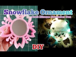 Resin DIY Snowflake Ornament Craft Kitsune NOV Box 2020