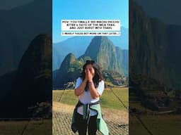 Seeing Machu Picchu (after 4 days of hiking) wasn’t what I expected… (Inca Trail, Peru) #shorts