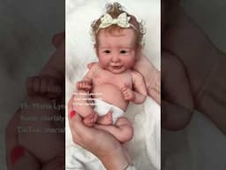 Happiest Baby!! Silicone Reborn Girl Doll Chrissy #shorts