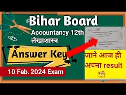 "Accountancy" answer key 09 Feb "by Aparna Ma'am"