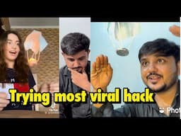 Trying most viral hack | internet most viral video . Experiment . Babar foodies