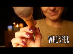 Taking care of you - brushing, eyebrows trim, product application - whisper ASMR