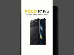 Poco F7 Pro Coming Soon With SD8Gen3 & 120w Fast Charger #pocof7prp #poco #gaming