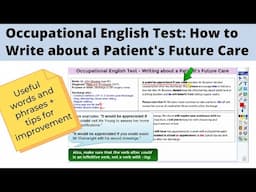 Occupational English Test (OET): How to Write about a Patient's Future Care