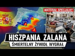 Hiszpania POD WODĄ - Wielka POWÓDŹ NISZCZY kraj