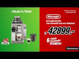 Rengarenk Şahane Cuma Geliyor! | Delonghi Rivelia Tam Otomatik Espresso Makinesi 42.899TL!