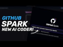 Github Spark : Github Just Launched Full-Stack Apps AI Coder! (V0, Cursor & Bolt Competitor!)