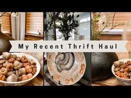 My Recent Thrift Haul~Thrift Haul Style & Decorate With Me