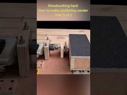 How to build an oscillating sander using drill part 1 of 3 #woodworkingtoolguide #woodworkinghacks