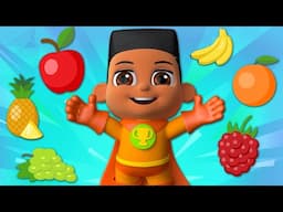 Learn Colourful Fruits |  Learning Videos For Kids |  Super Geek Heroes