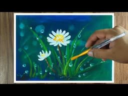 Flower Painting | Acrylic Painting For Beginners