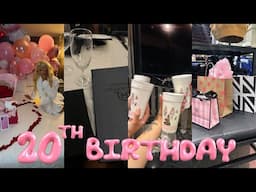 My 20th Birthday Vlog ♡| maintenance , shopping, celebration + more