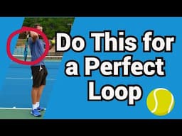 How to start the loop on the tennis serve