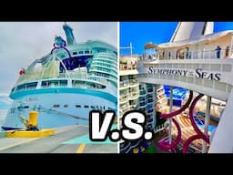 Comparing Symphony V.S. Oasis of the Seas! How Are These Two Mega Ships Different?