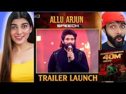 Allu Arjun Speech | Pushpa 2 Trailer Launch Event | Rashmika | Sukumar | Fahadh Faasil | Reaction