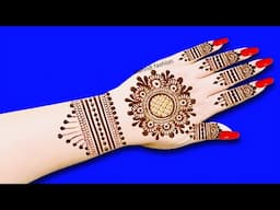 beautiful simple back hand mehndi design | latest wedding mehndi design | dulhan mehndi design