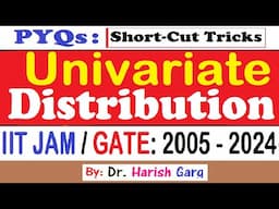 PYQs on Univariate Distribution | IIT JAM 2005 to 2024