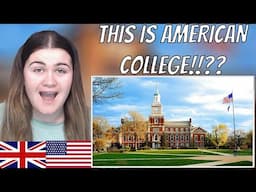 Brit Reacts to College Life In The US vs College Life In The UK