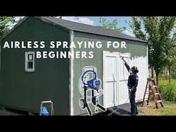 USING A PAINT SPRAY GUN FOR BEGINNER|DIY AIRLESS PAINT SPRAYER| GRACO MAGNUM x7 SET UP PAINT CLEANUP