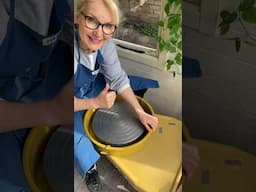 Fixing a fiddly splashpan on the Brent C wheel #potteryforbeginners #diypottery #ceramic