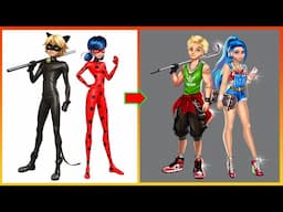 Miraculous Ladybug & Catnoir Transformation Sporty Style - Miraculous GLOW UP