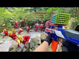 Nerf War | Water Park & Spa Battle 32(Nerf First Person Shooter)