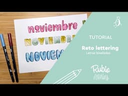 Tutorial Tres estilos sans serif con rotuladores acuarelables | RUBIO Lettering