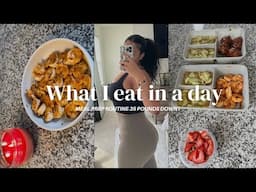 WHAT I EAT IN A DAY TO LOSE WEIGHT 🥒 | DOWN OVER 35 POUNDS | Caloric Deficit Meal Prep Ideas