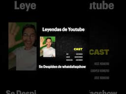 Leyendas de Youtube se despiden de WDF