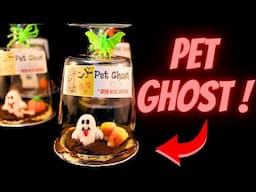 Halloween Pet Ghost (Chocolate Fudge Tarts)