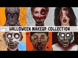 ASMR Halloween makeup ideas compilation | Transformation animation