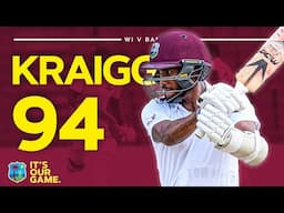 Captain Kraigg 🫡 | Brathwaite Hits Brilliant 94 In 400-Minute Innings | West Indies v Bangladesh