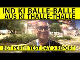 BGT DAY 3 REPORT: IND NE KASA AUS PAR SHIKANJA 12/3, YASHASVI,VIRAT AUR BUMRAH NE KATA GARDA