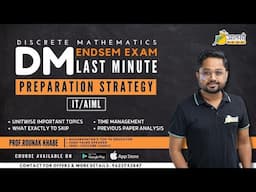 DM Endsem Exam Last Minute Preperation Strategy | IT/ AIML Branches | #SPPU | Aalsi Engineer | Pune