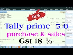 purchase entry in tally prime | learn tally prime | tally prime tutorial in hindi