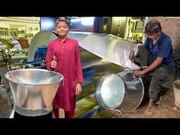 How Galvanized Steel Water Tub is Made || DIY Galvanized Metal Steel Water Tub