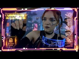 ASMR Cyberpunk 🌐 Friend fixes your System Error (rain, visual triggers, hand movements)