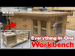 This Mobile Workbench / Outfeed Table Is The Greatest Workshop Upgrade Ever / DIY Shop Furniture