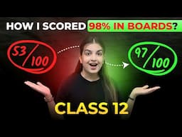 Class 12 i did this in LAST 100 DAYS and scored 98% in Board Exams 😱🔥 *NO ONE TELLS YOU THIS* 🤫🚀