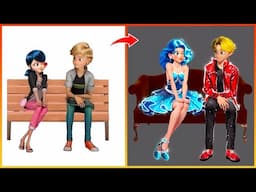 Miraculous Compilation Ladybug Adrien Glow Up - Miraculous Transformation