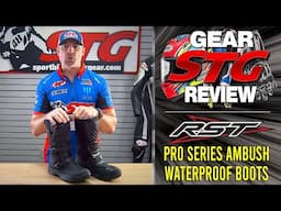 RST Pro Series Ambush CE Waterproof Boots Review from SportbikeTrackGear.com