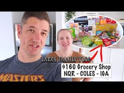 *NQR Snack Haul* $160 Grocery SHOP & HAUL | NQR, COLES, IGA | Large Family Vlog