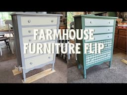 How To Paint Gingham Tutorial with Chalk Paint | DIY Furniture Flipping for Profit