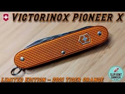 Victorinox Pioneer X Tiger Orange Swiss Army Knife 0.8231.L21 - 2021 Limited Edition